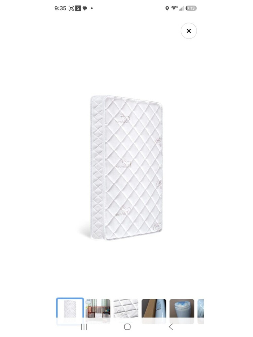 Letmxiu Premium Crib & Toddler Mattress 52" x 27.6" x 5" Soft Crib Mattress